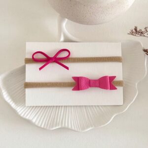 mini-pentljici-komplet-dveh-trakcev-modna-princesa-fuksija-roza