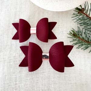 matchy-match-z-mojo-deklico-ujemajoci-spangici-mami-in-hci-lasni-dodatki-pentlja-iz-usnja-bozic-modna-princesa-bordo-rdeca