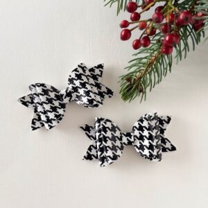matchy-match-pentljice-lasni-dodatek-pentlja-modna-princesa-rdeca-pentlja-iz-blescic-komplet-dveh-spangic-crno-bela