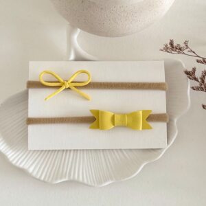 mini-pentljici-komplet-dveh-trakcev-modna-princesa-rumena